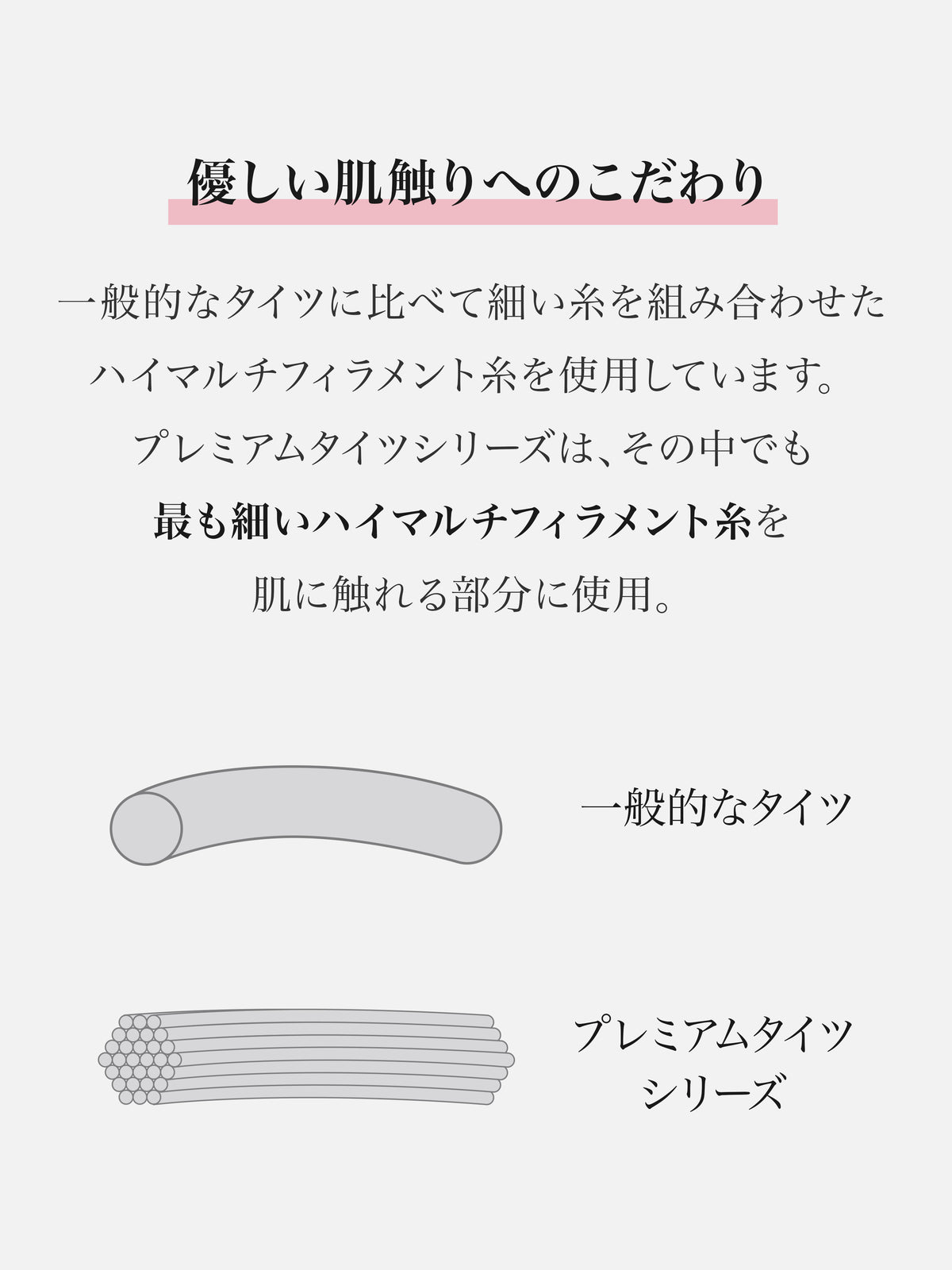 【透けにくい、安心の定番】80デニール プレミアムタイツ / TLサイズ