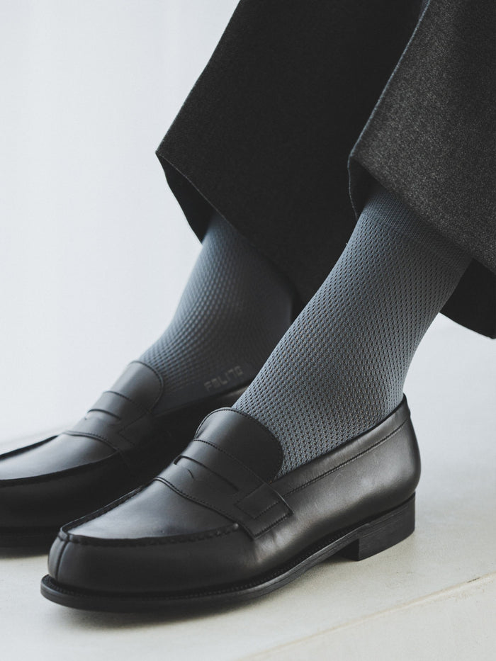【Tabio MEN】軽い・涼しい・吸水・速乾 足裏までメッシュショートソックス/FULL MESH