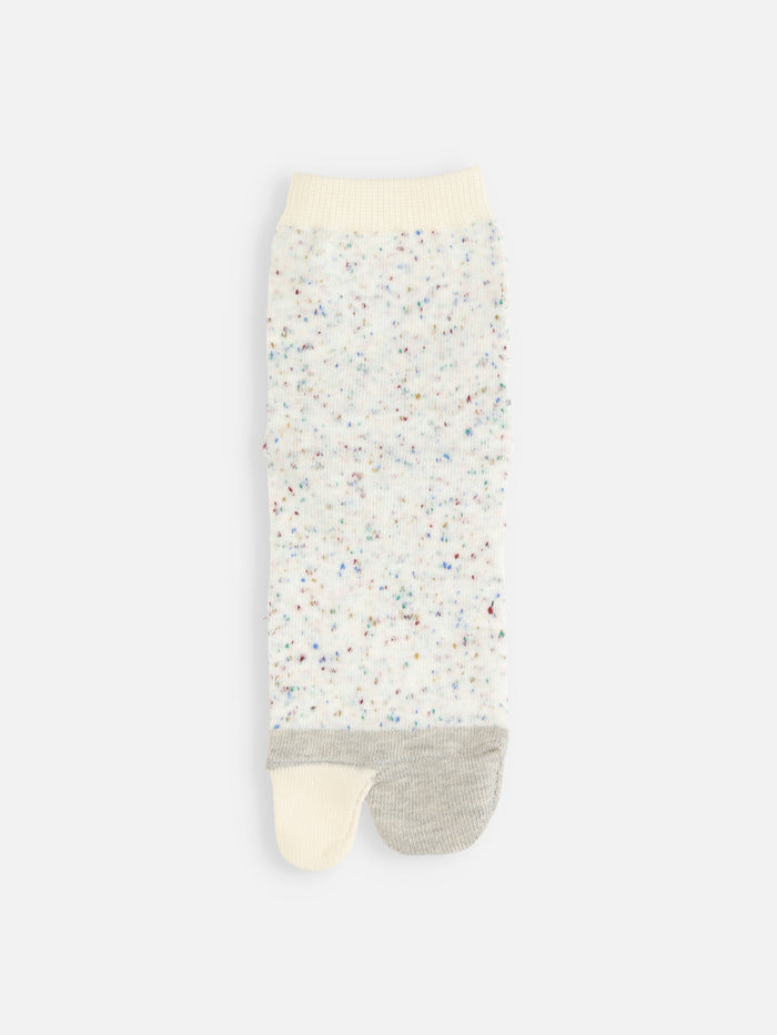 【キッズ】足袋ネップ切替ソックス / 19-21cm
