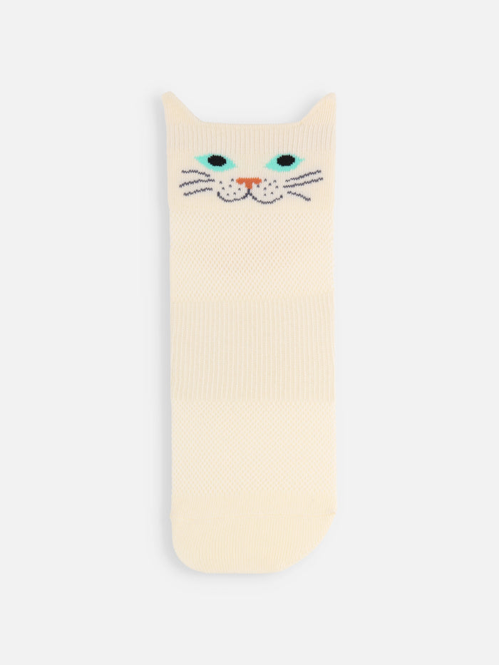 【冷感】クールCATメッシュショートソックス