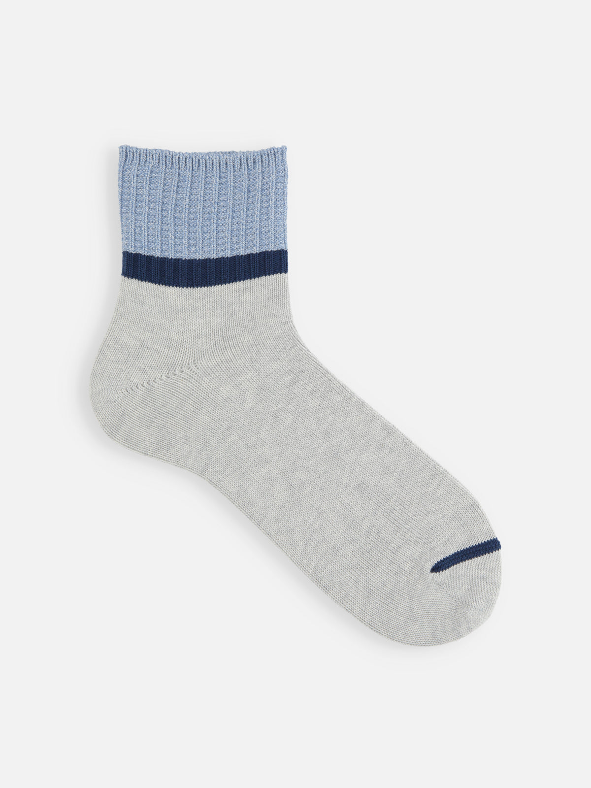 【Tabio MEN】メランジカラーブロックショートソックス(27.0~29.0cm)