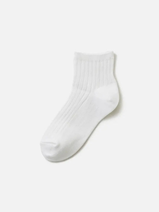 キッズ 表糸綿100%で毛玉が出来にくいショートソックス / 16-18cm
