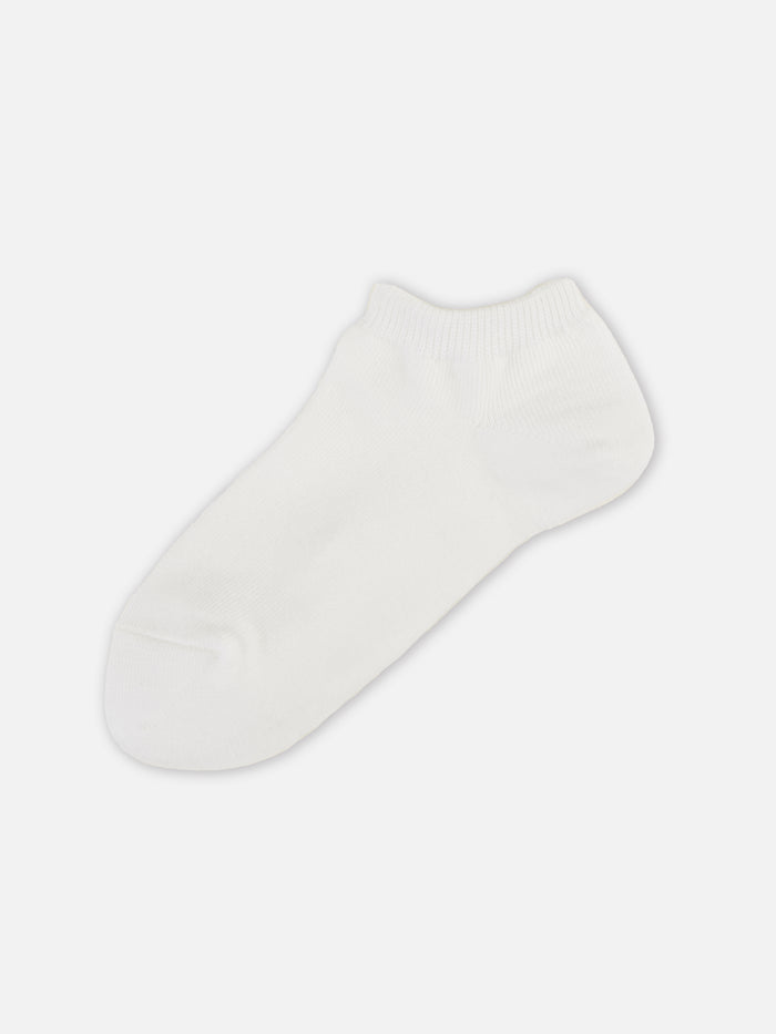 【キッズ】表糸コットン100%で毛玉が出来にくいスニーカー丈ソックス / 16-18cm