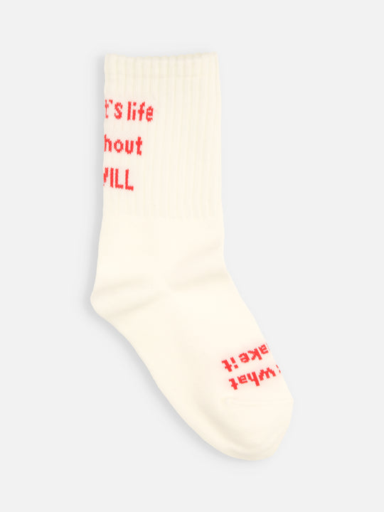 【キッズ】メッセージロゴソックス / 19-21cm
