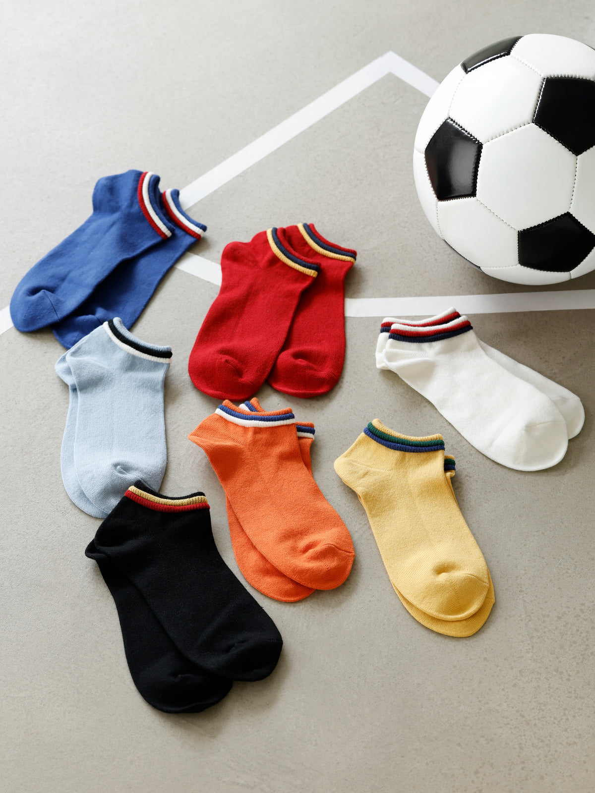 【Tabio MEN】サッカー応援 ミサンガスニーカー丈ソックス