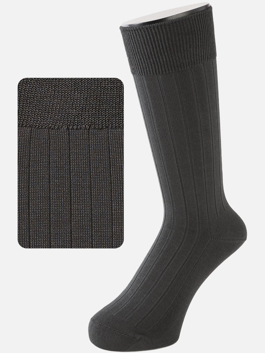 【Tabio MEN】9×2太リブソックス(27.0~29.0cm)
