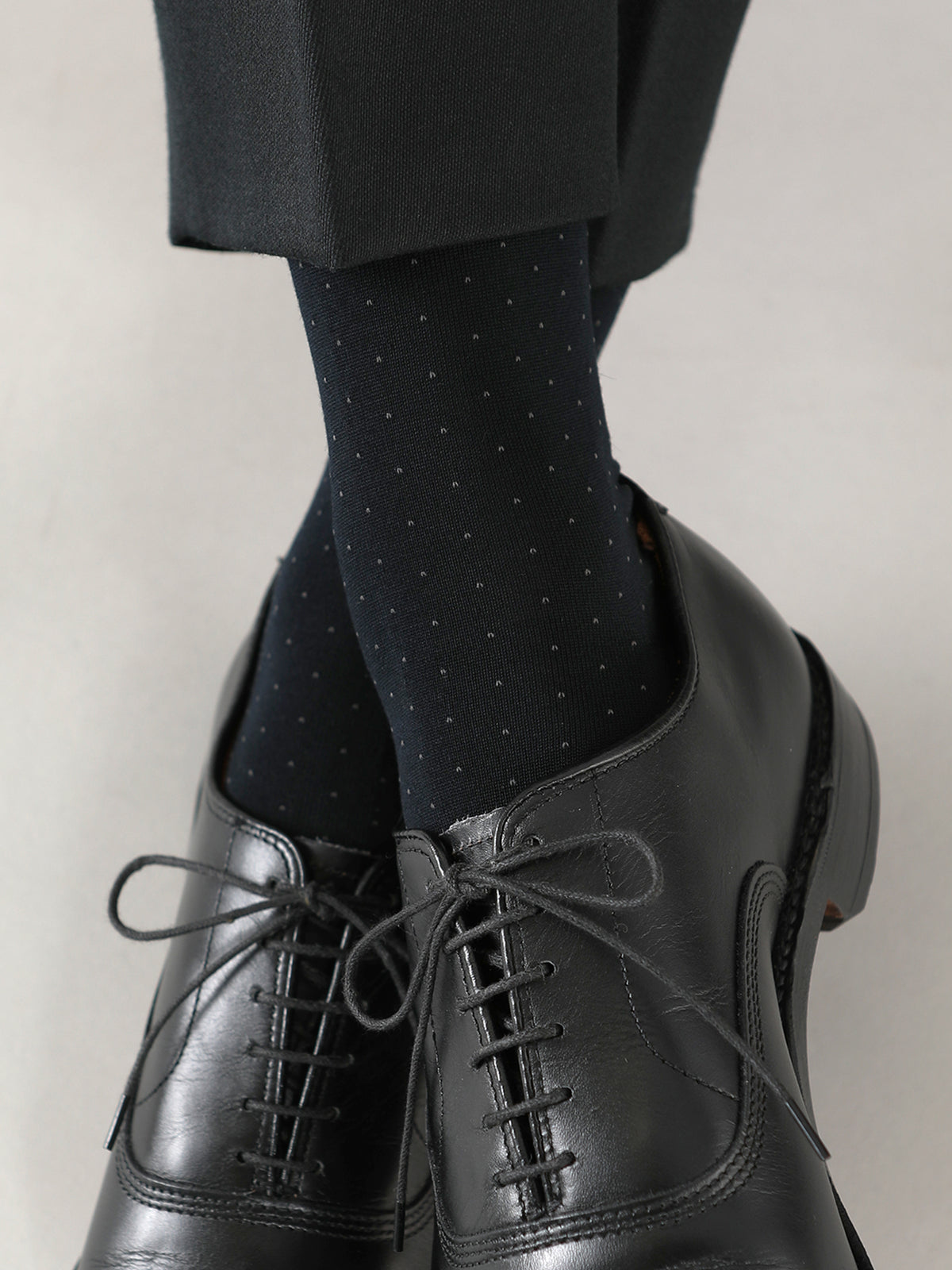 【Tabio MEN】綿ピンドット柄ソックス(25.0〜27.0cm)