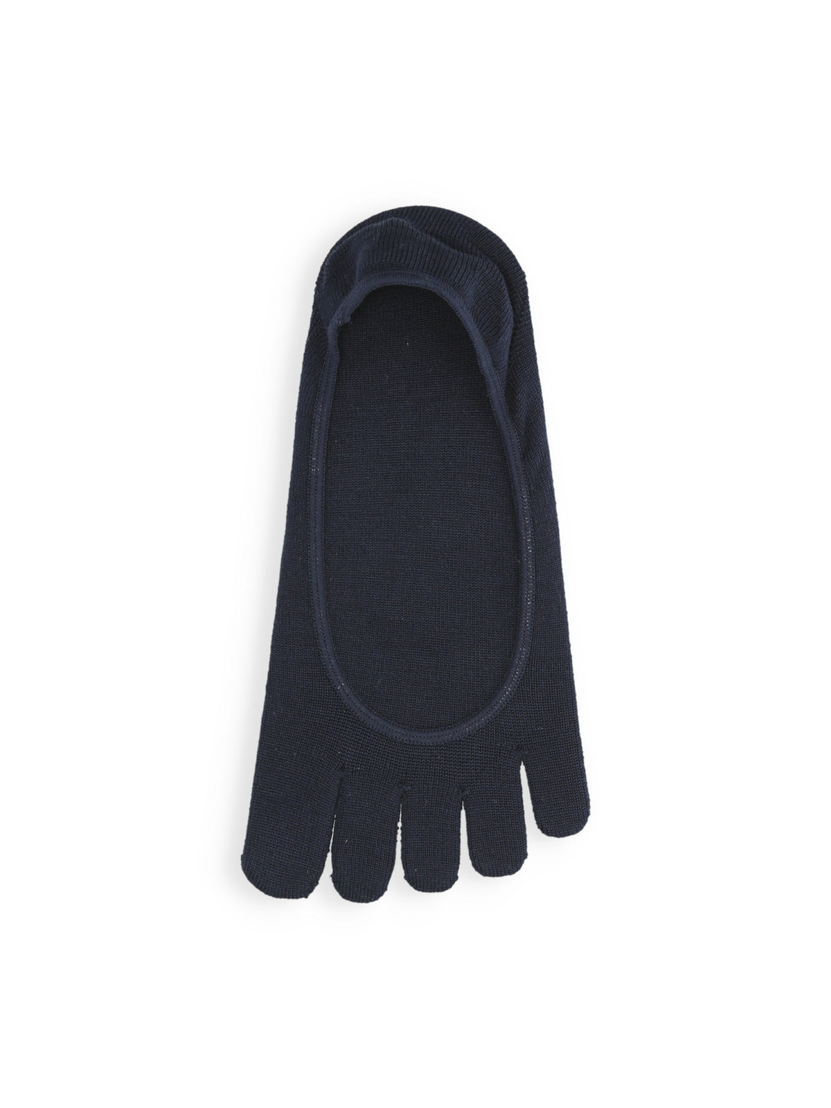 【絹肌Labo】シルク混 五本指カバーソックス / 浅履きタイプ / 22.5-24.5cm - コン