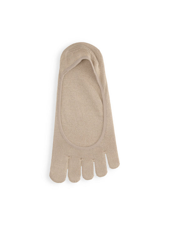 【絹肌Labo】シルク混 五本指カバーソックス / 浅履きタイプ / 24.0-26.0cm