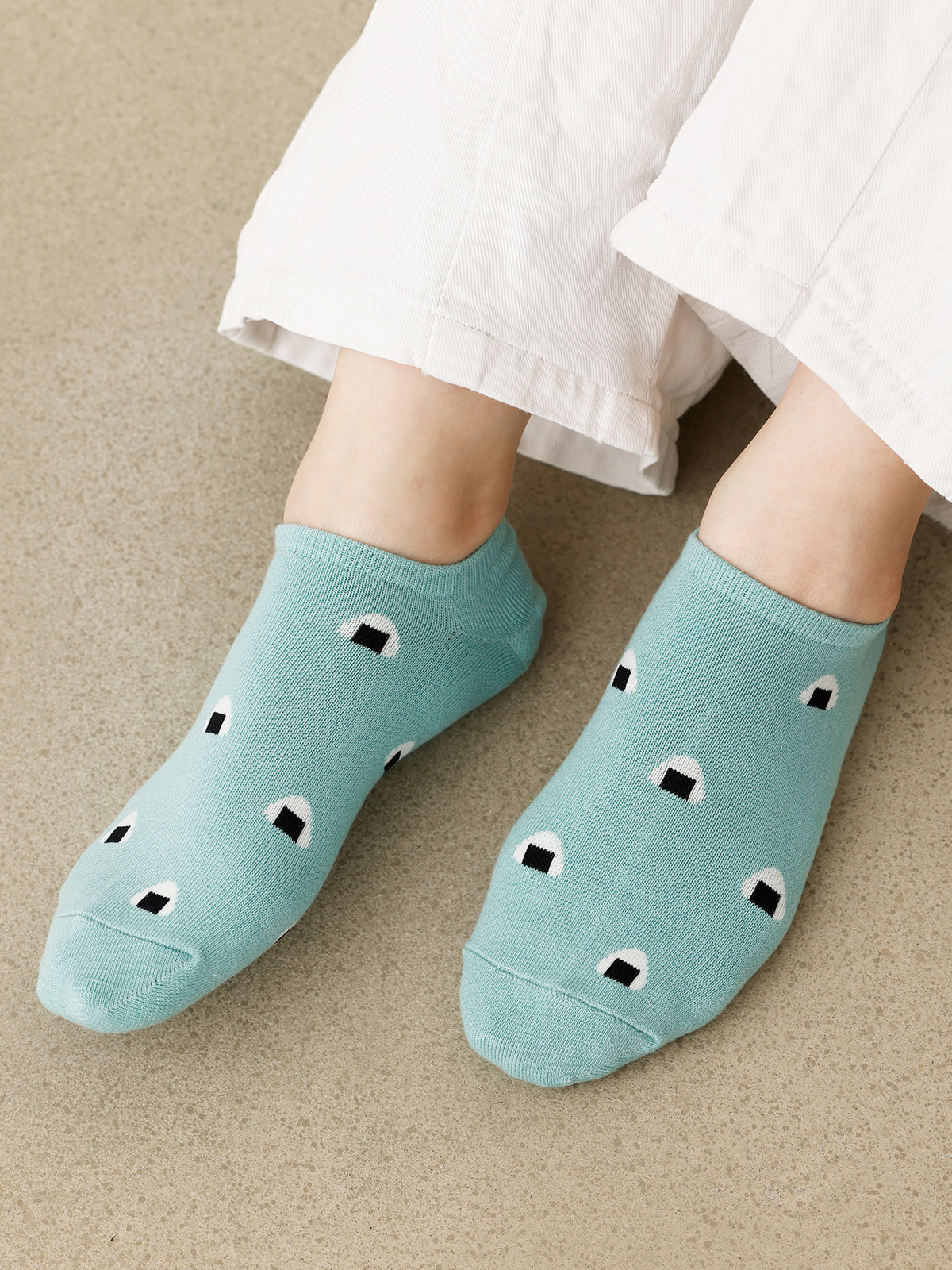 【おおきめサイズ】WEB限定 お弁当柄スニーカー丈ソックス 3足セット / 24.5-26.5cm