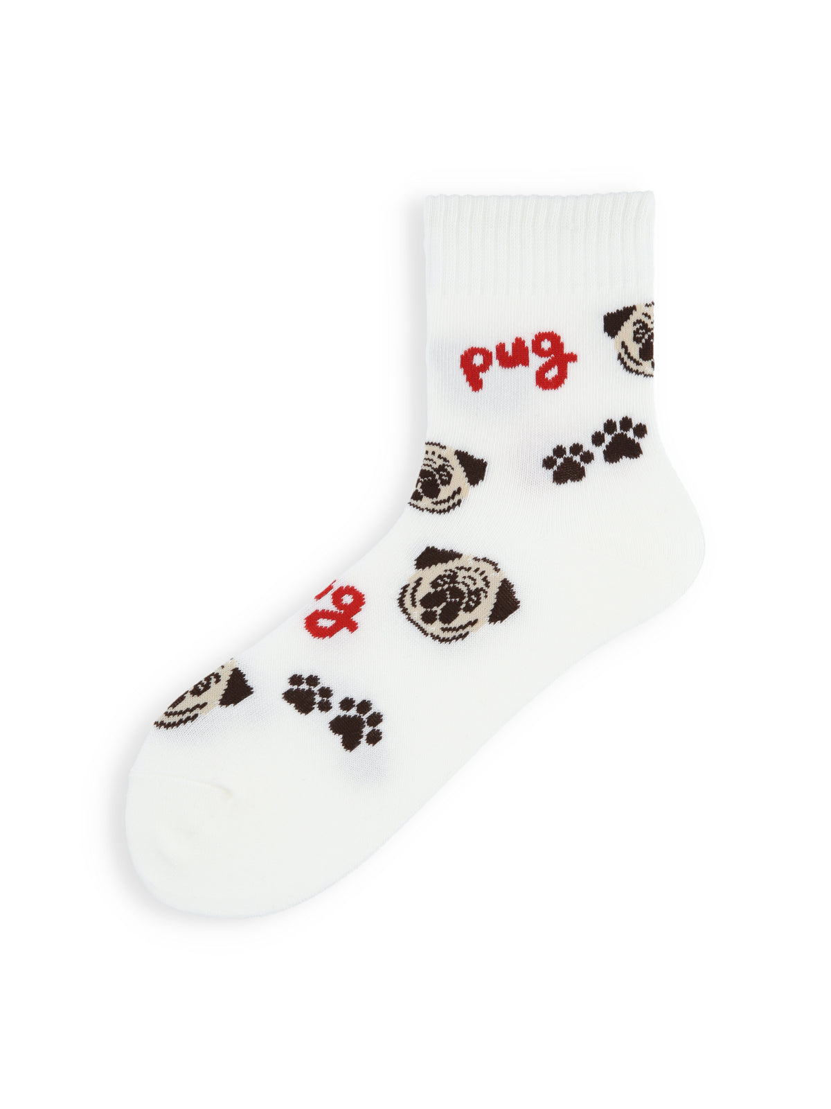 【3足1,485円】I LOVE PUGショートソックス