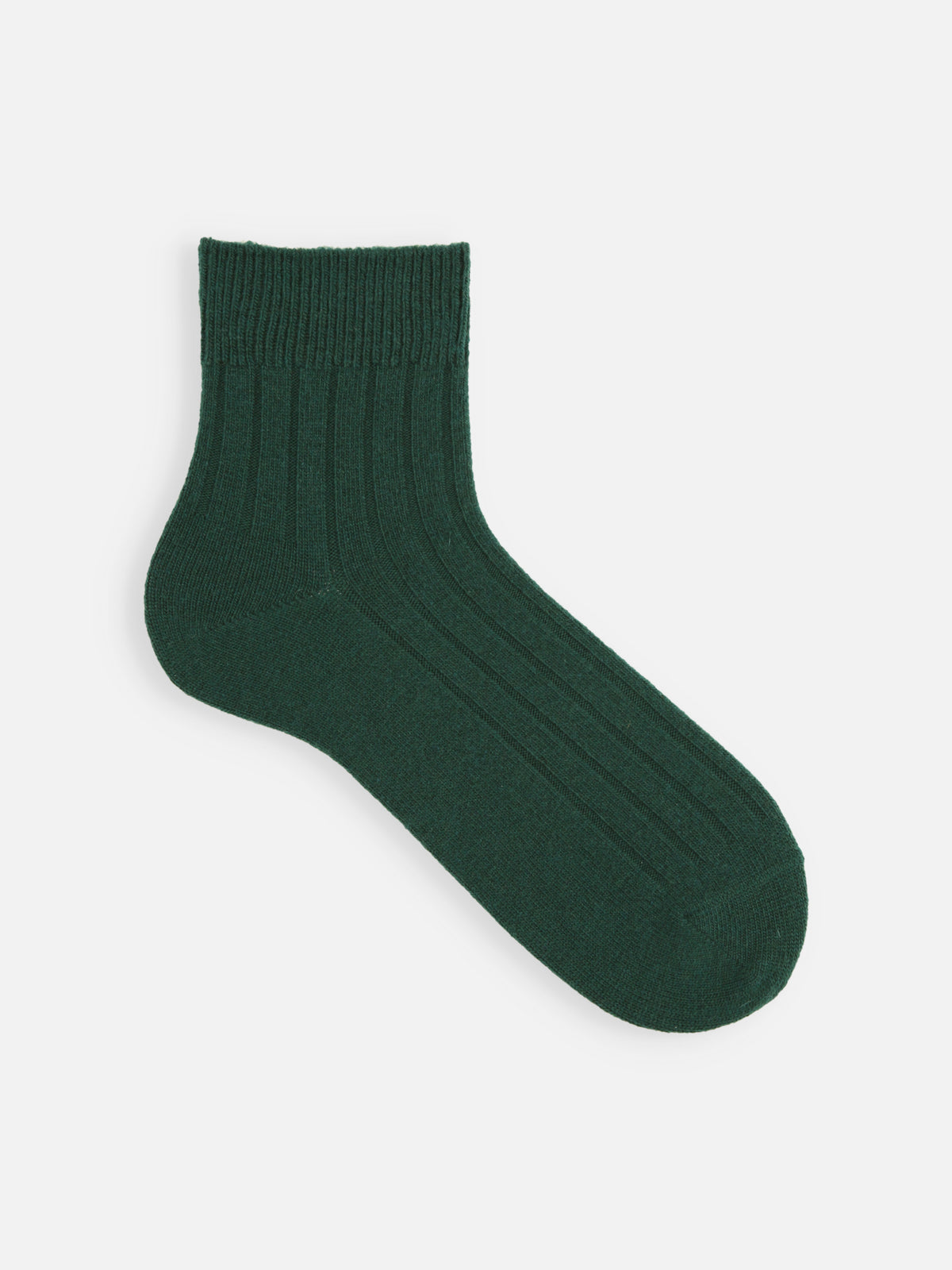 【Tabio MEN】WOOL太リブショート丈ソックス