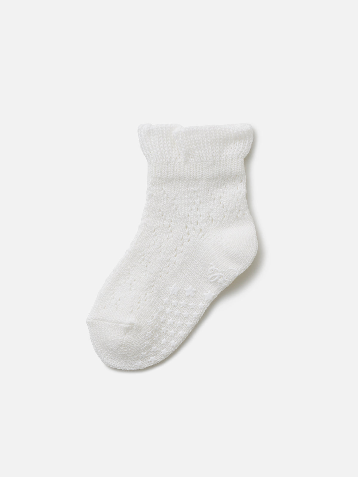 【ベビー 】イルマックフリルショートソックス 滑り止め付き / 11-13cm
