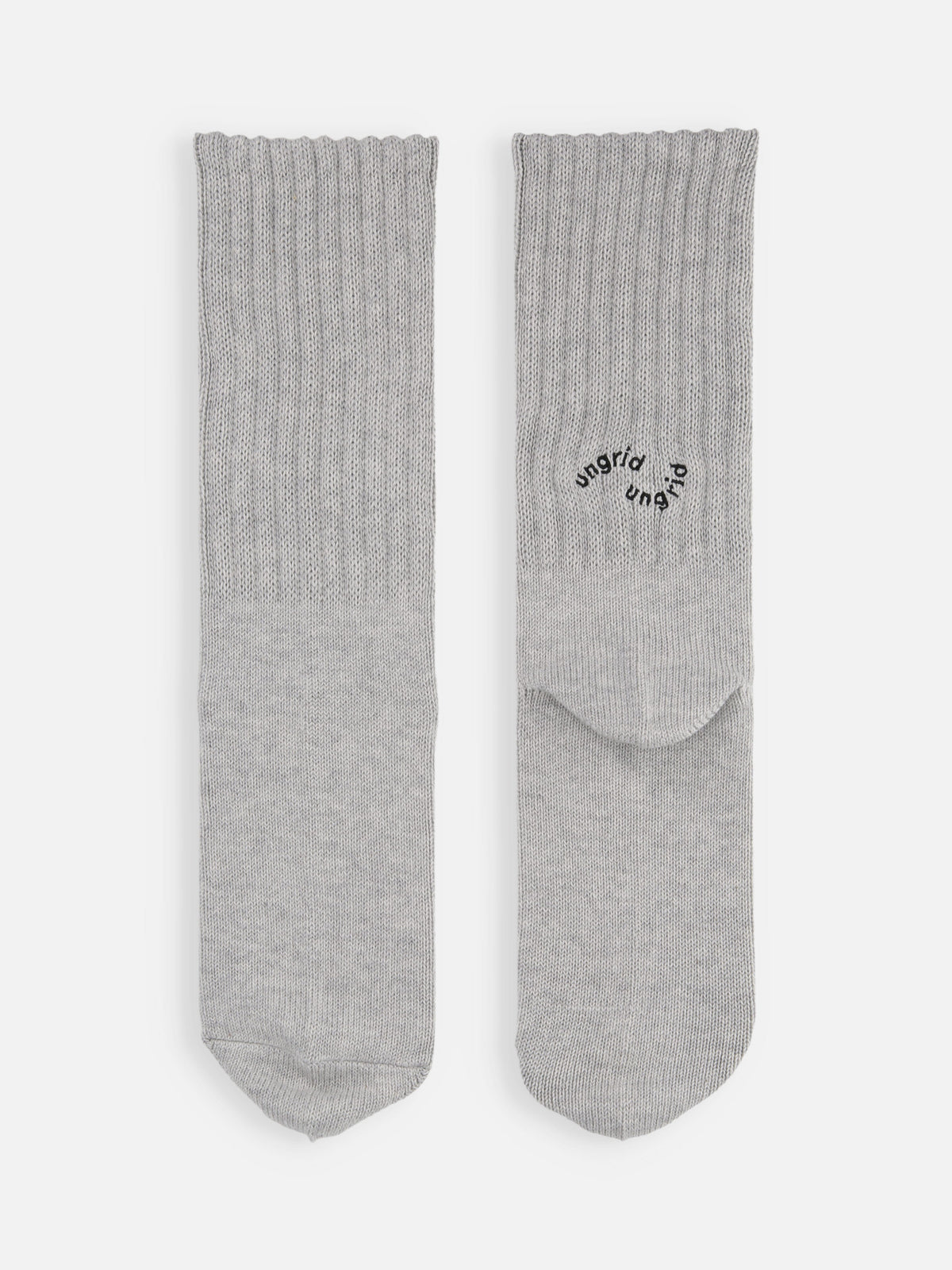 SALE 【Ungrid×靴下屋】刺繍アメリブ2pacソックス