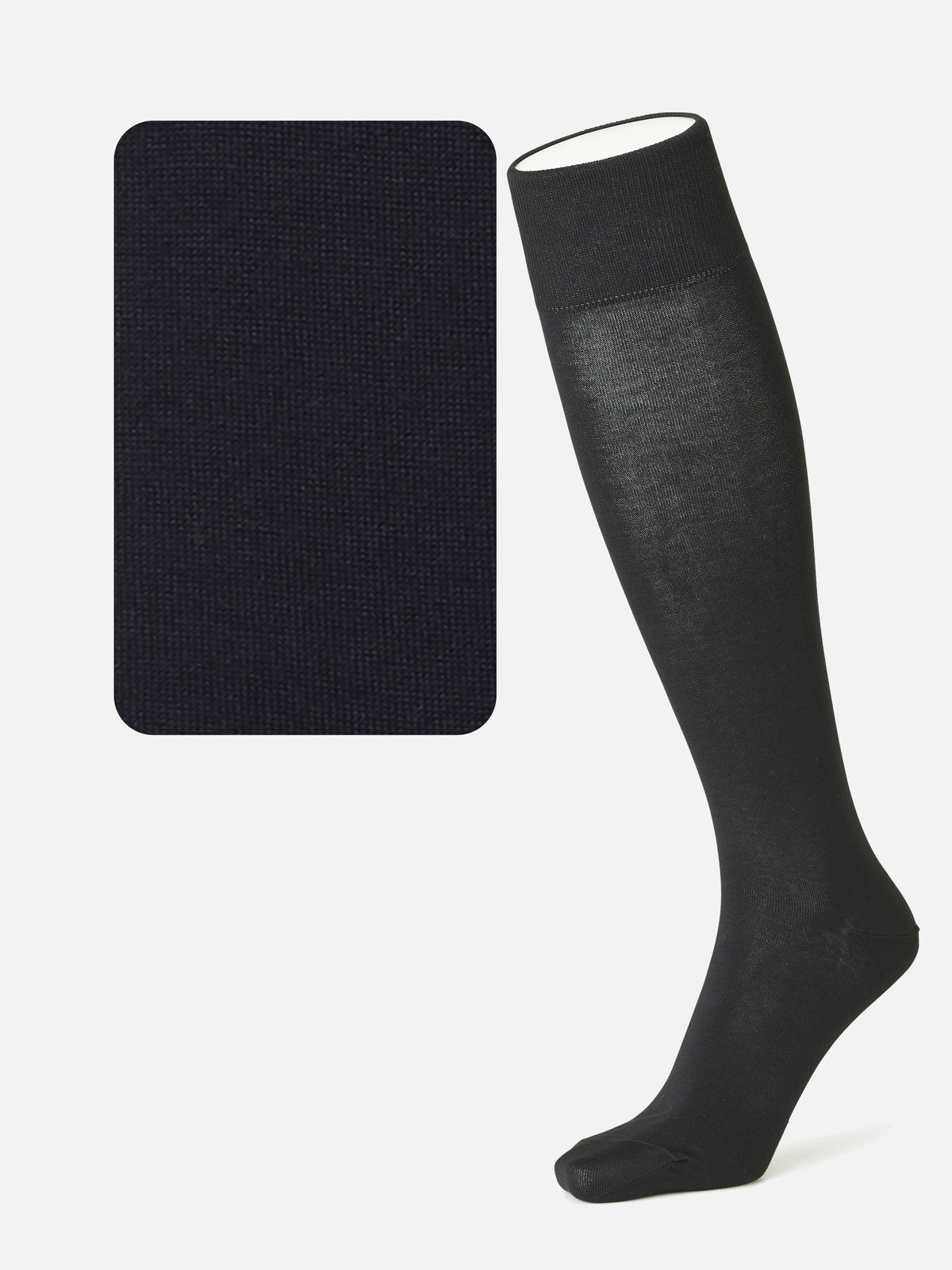 【Tabio MEN】＜冠婚葬祭にも＞綿混無地ロングホーズ(27.0～29.0cm)