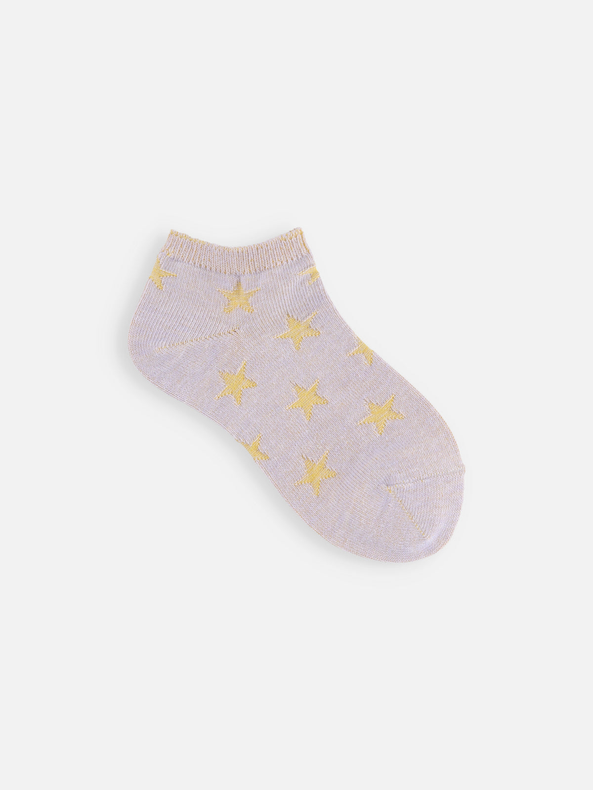 【キッズ】星柄リンクススニーカー丈ソックス / 19-21cm - ライラック