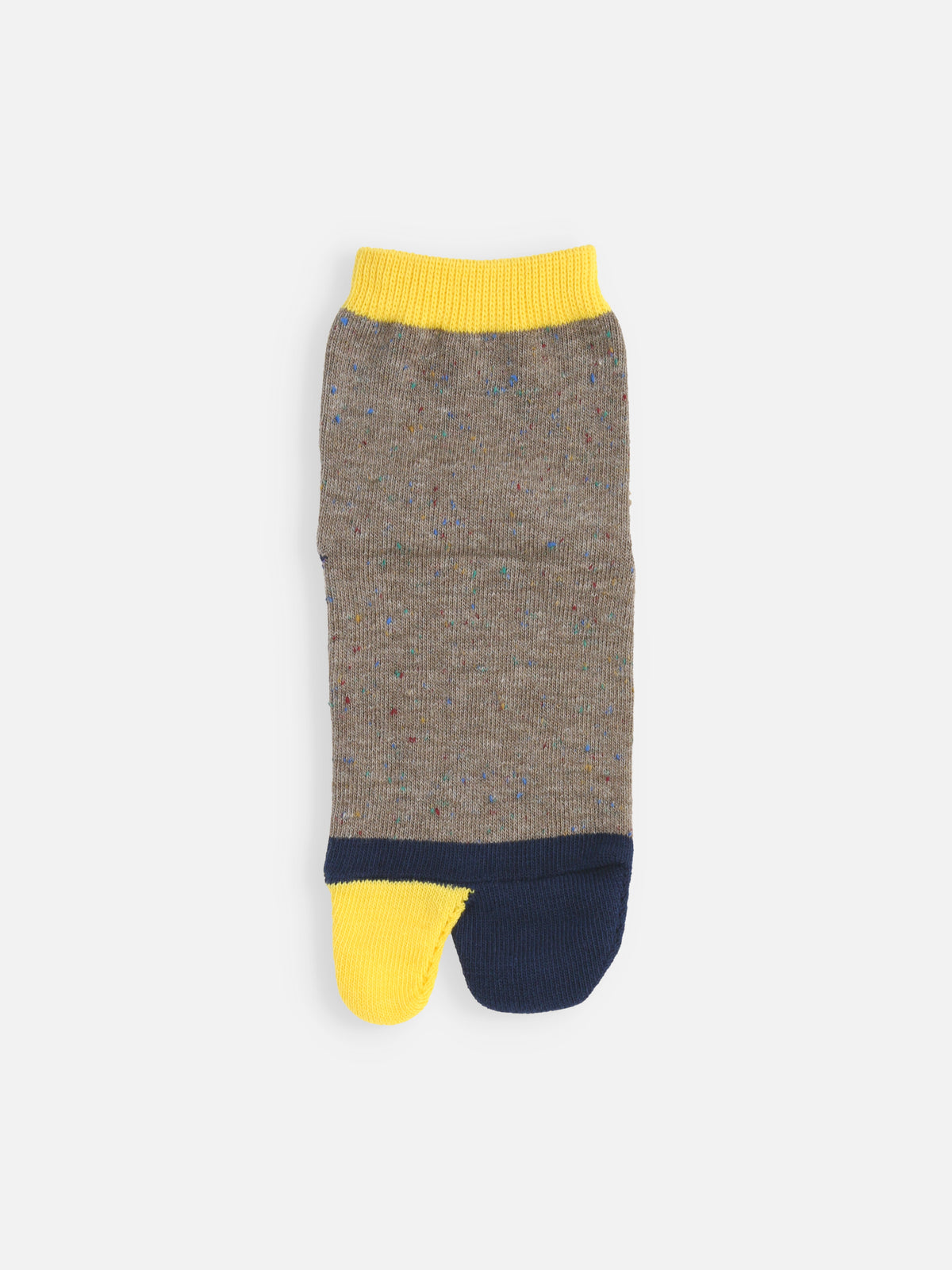 【キッズ】足袋ネップ切替ソックス / 19-21cm - グレーモク