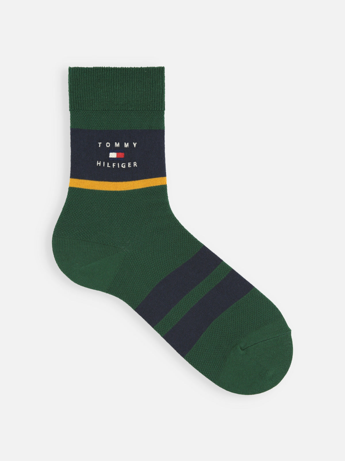 【MEN】TOMMY HILFIGER ポロカノコラインソックス - グリーン