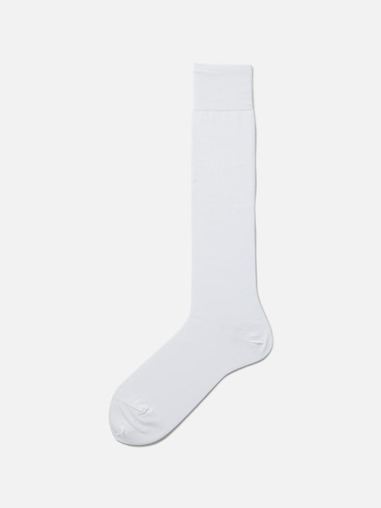【Tabio MEN】＜冠婚葬祭にも＞ピマコットンブレンド無地ロングホーズ(27.0～29.0cm)