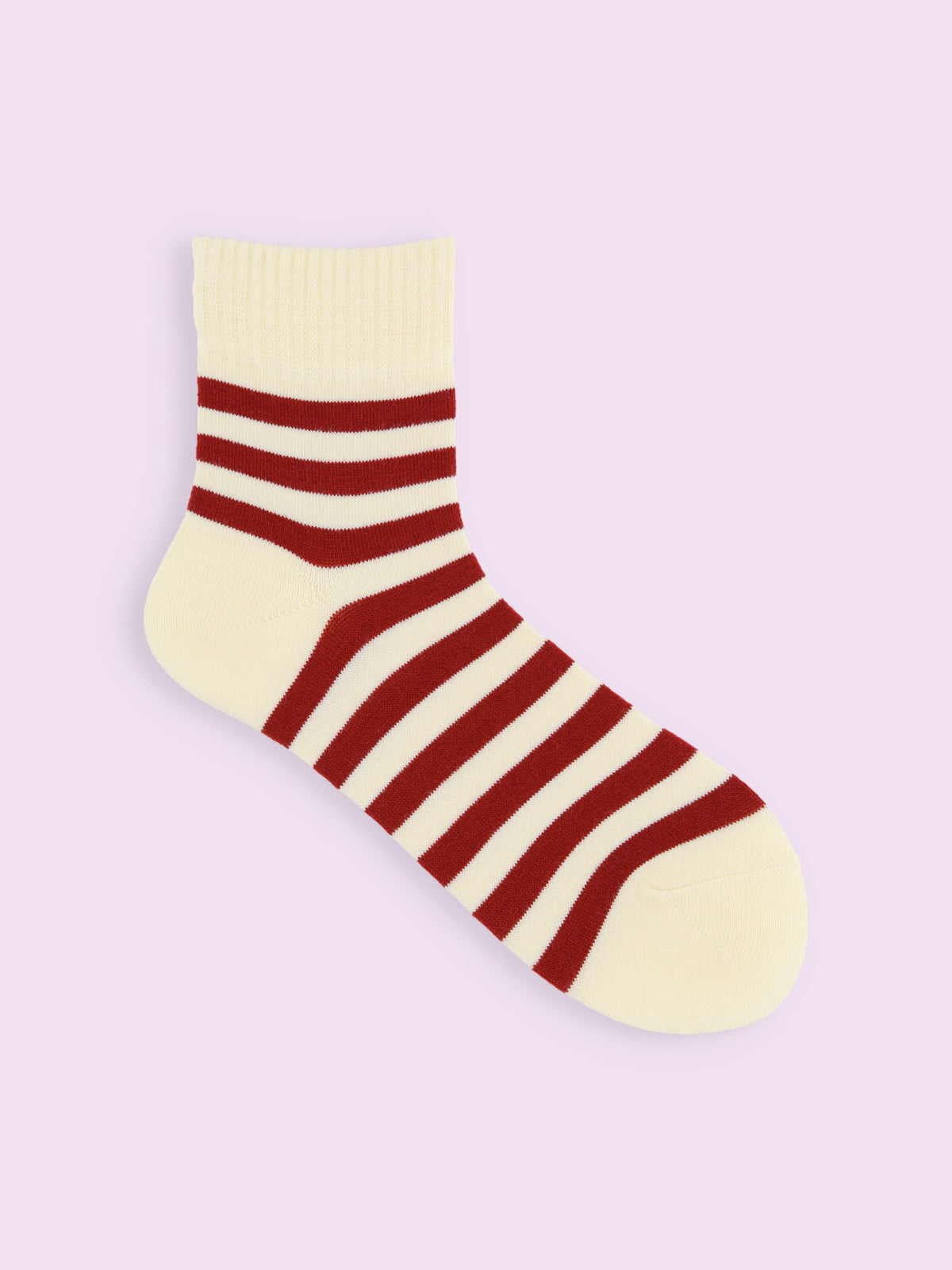 【3足1,485円】毛混ボーダーショートソックス