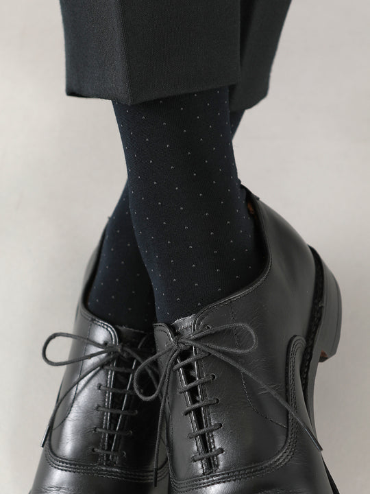 【Tabio MEN】綿ピンドット柄ソックス(27.0～29.0cm)