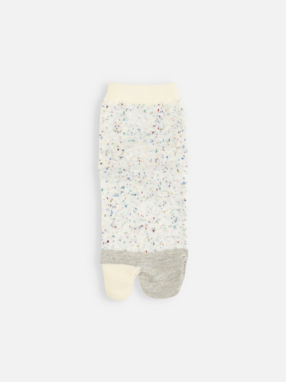 【キッズ】 足袋ネップ切替ソックス / 16-18cm - オフホワイト