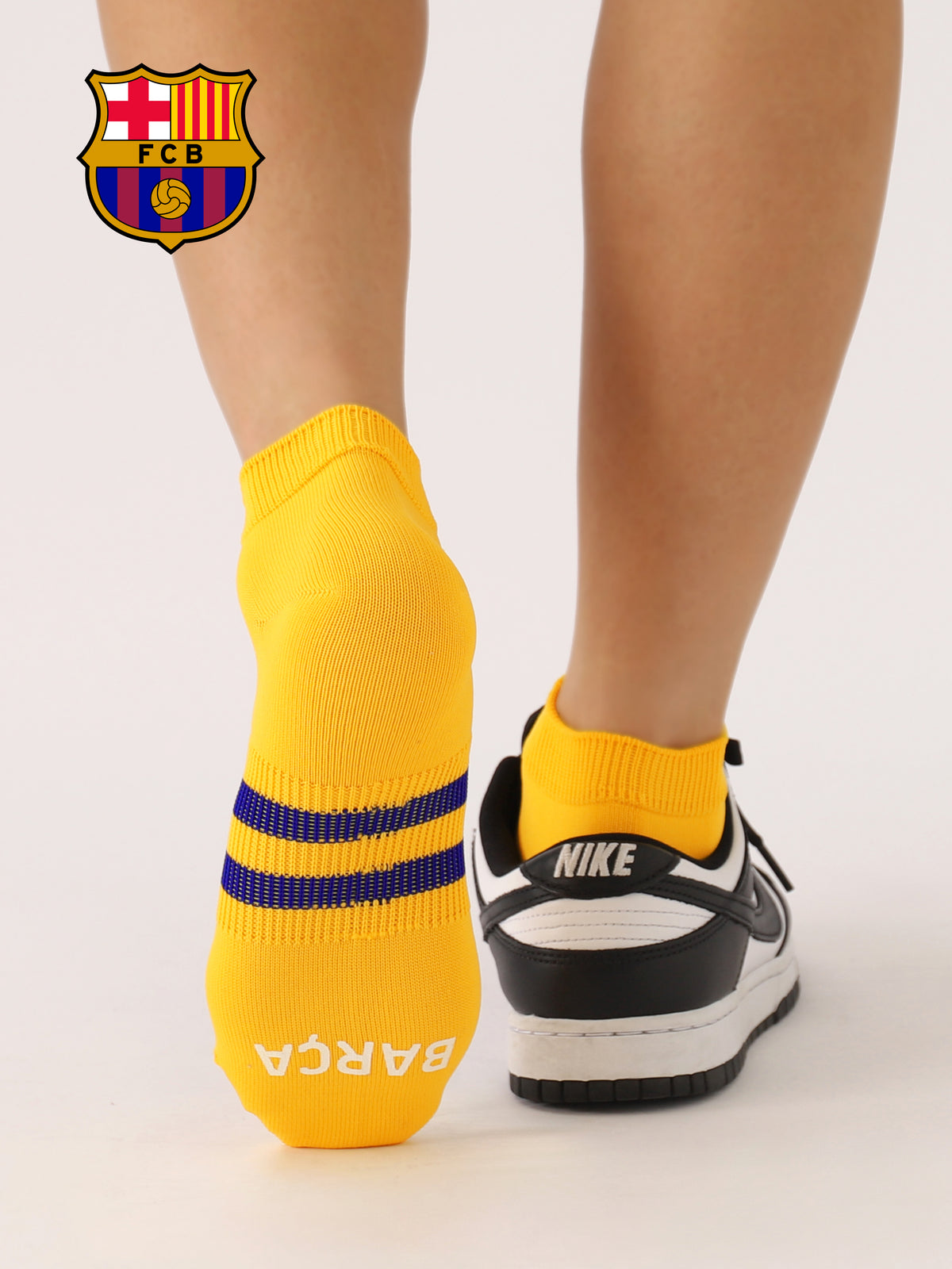 FC Barcelona ラインスニーカー丈ソックス