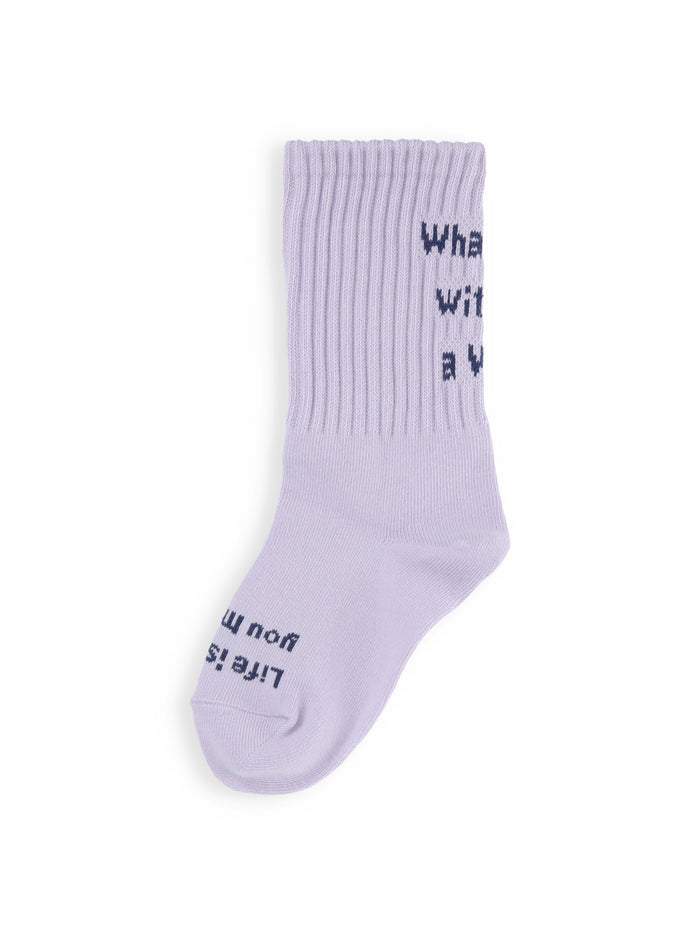 【キッズ】メッセージロゴソックス / 19-21cm