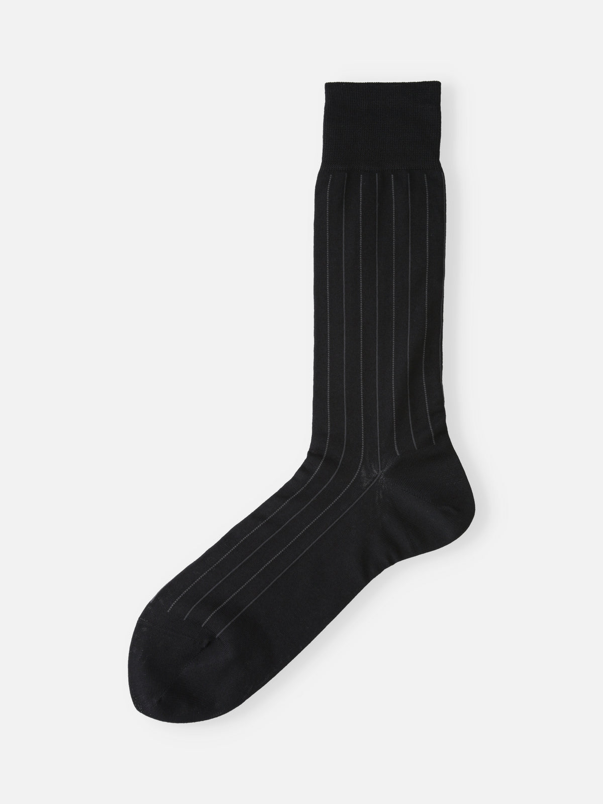 【Tabio MEN】 連続シルケットストライプソックス(23.0～25.0cm)