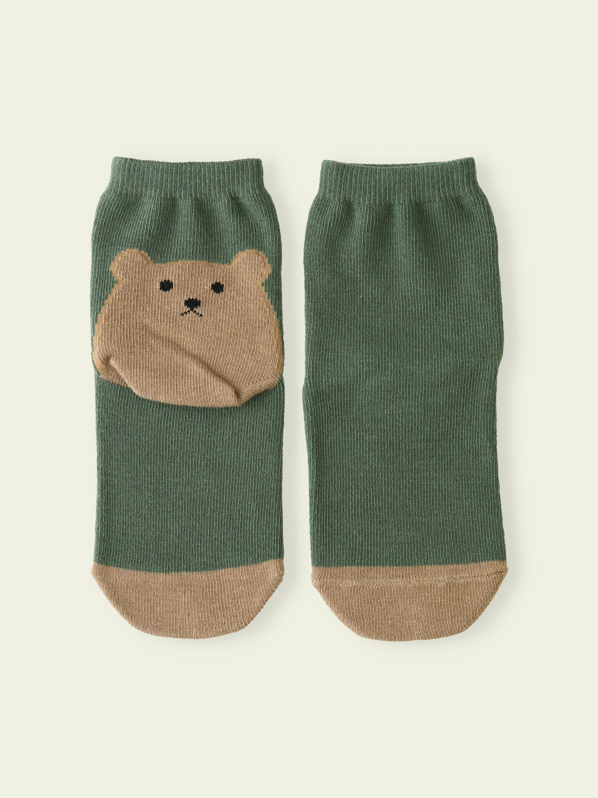 【3足1,485円】キッズ かかとくまショートソックス / 19-21cm