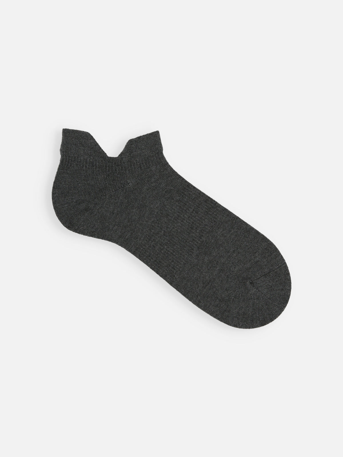 【Tabio MEN】ダブルガードスニーカー用ソックス(27.0～29.0cm) - グレーモク