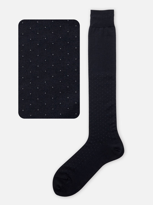 【Tabio MEN】【定番】ピンドット柄ロングホーズ