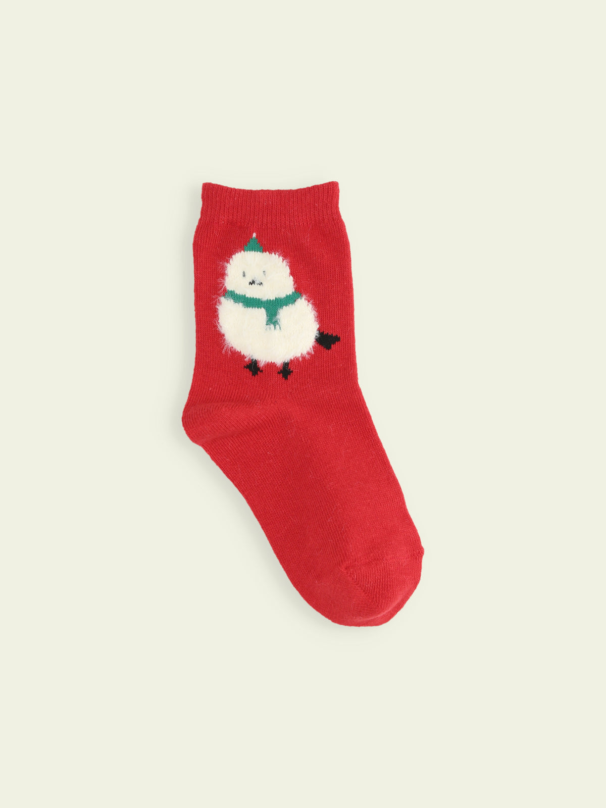 【3足1,485円】キッズ クリスマス限定 もふもふ動物ショートソックス / 19-21cm
