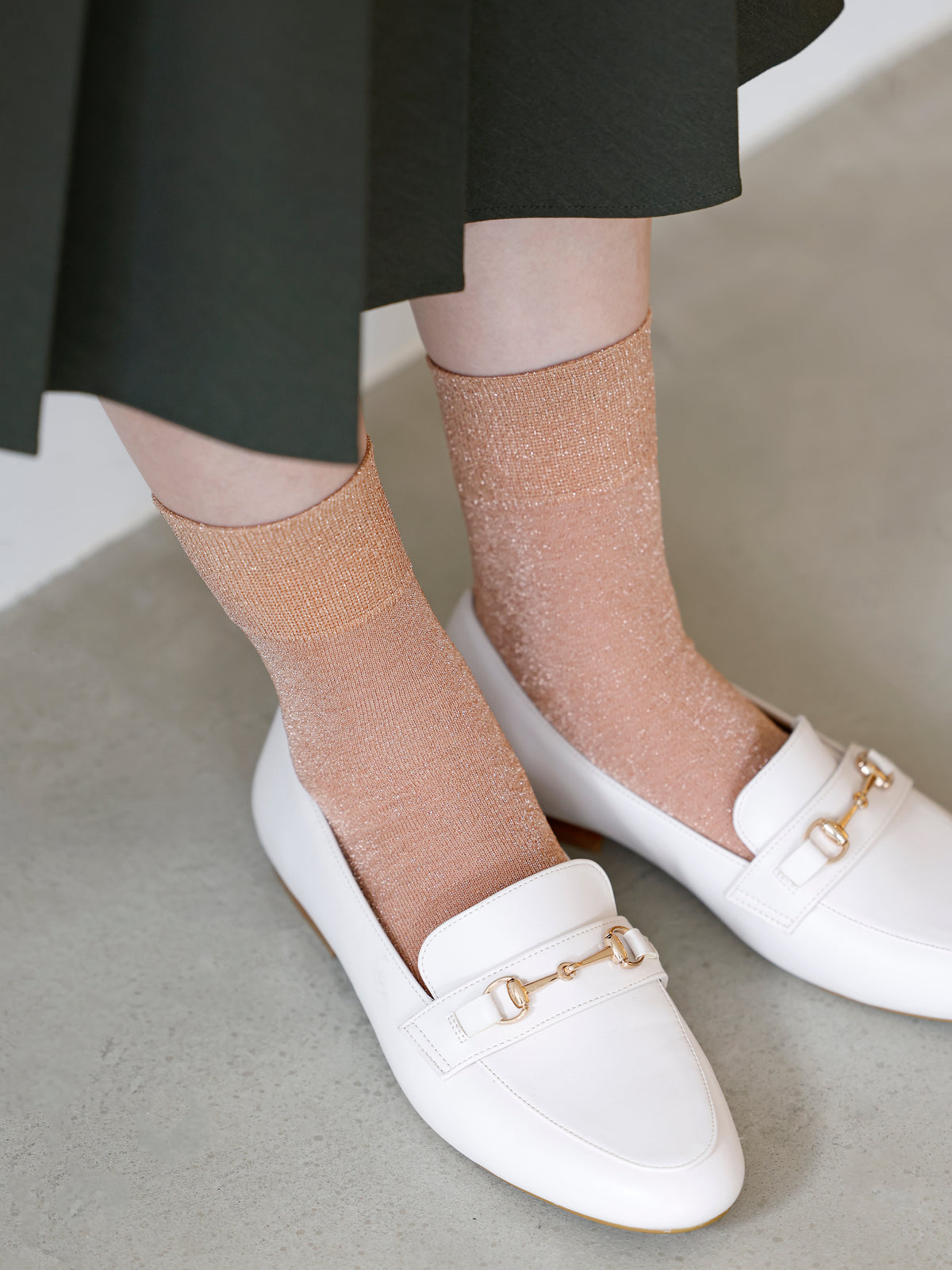 【迷ったらコレ】ラメゴム長ショートソックス