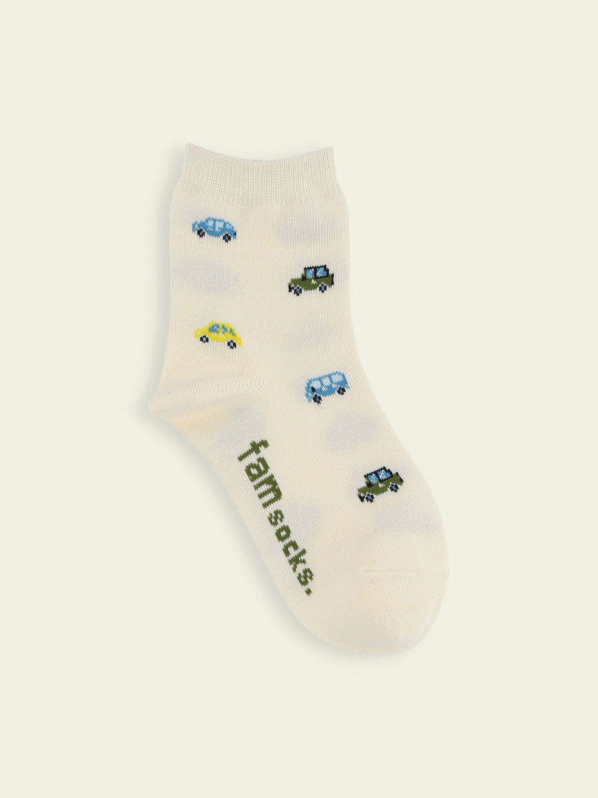 【3足1,485円】キッズ くるま柄ショートソックス / 16-18cm