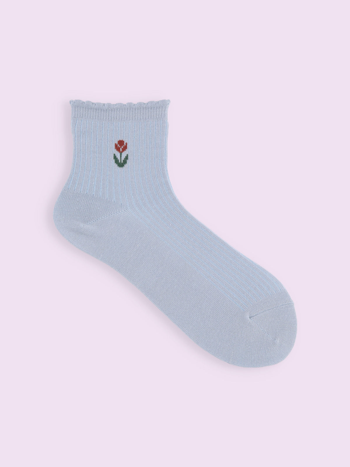 【3足1,485円】レトロチューリップショートソックス
