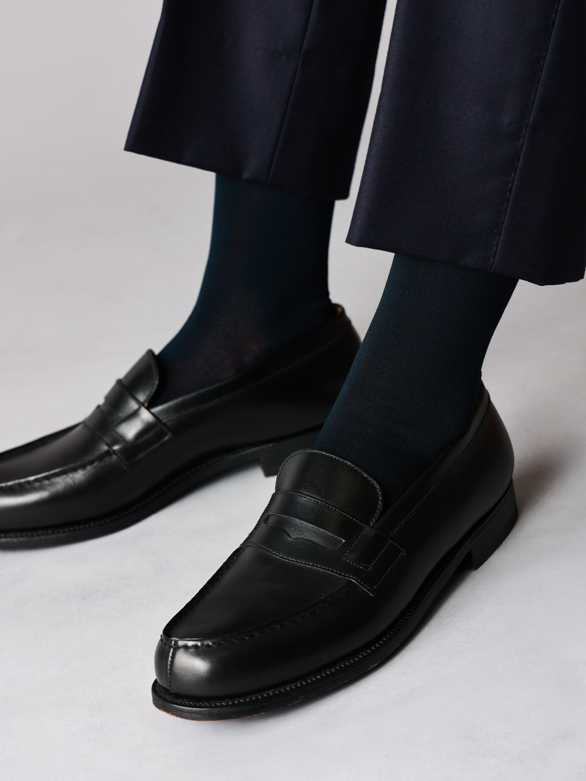 【Tabio MEN】連続シルケット無地レギュラー丈ソックス