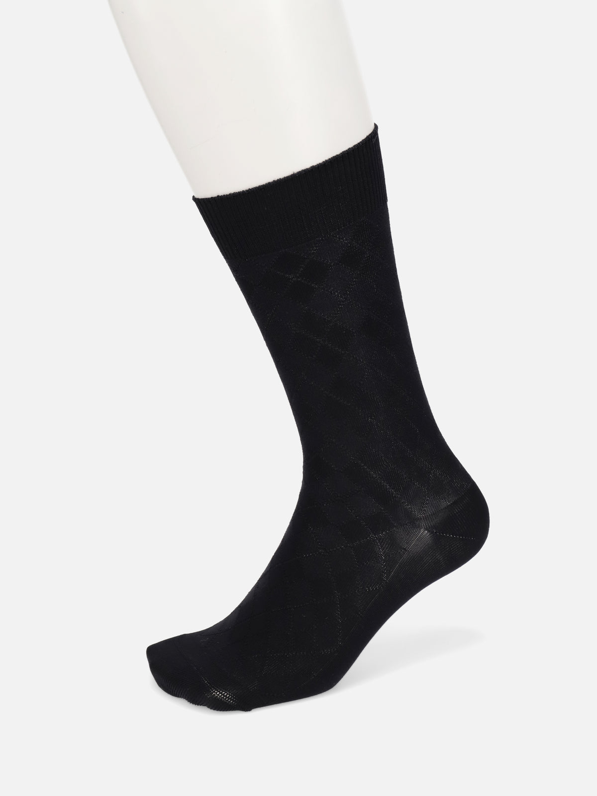 【Tabio MEN】NEWリンクス総ダイヤレギュラー丈ソックス(27.0～29.0cm)