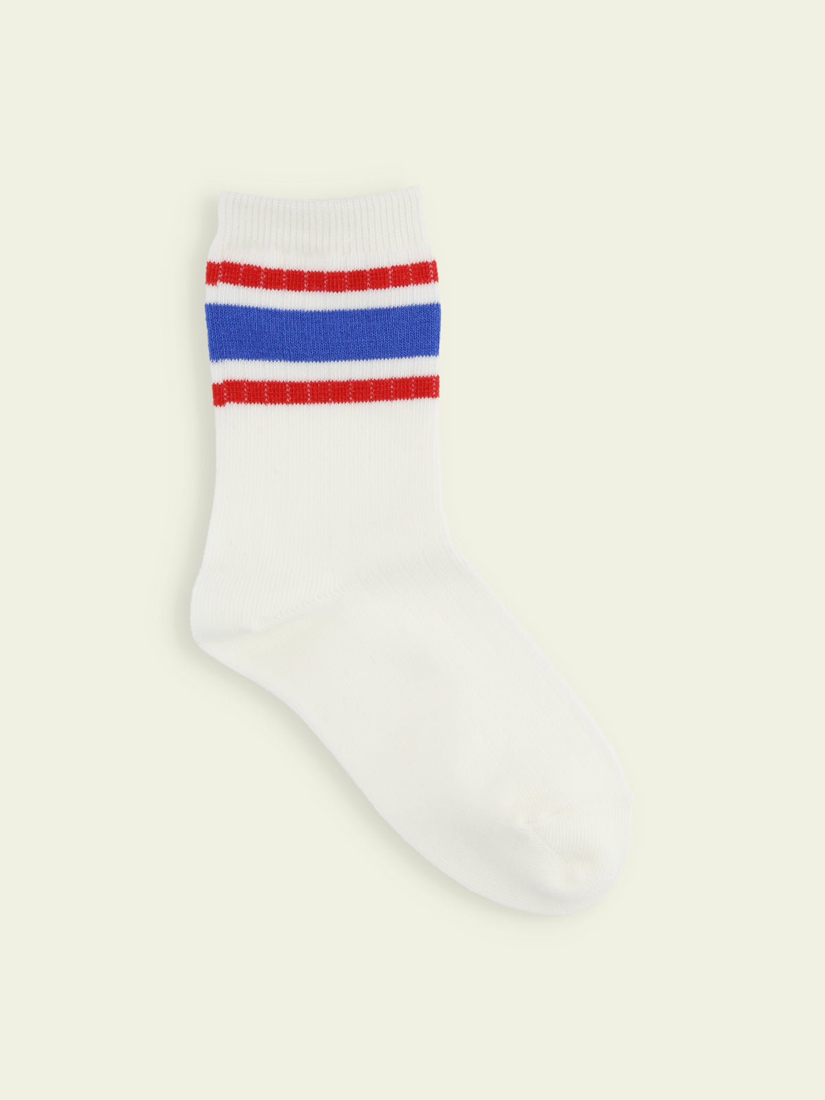 【3足1,485円】キッズ 三本ラインショートソックス / 16-18cm