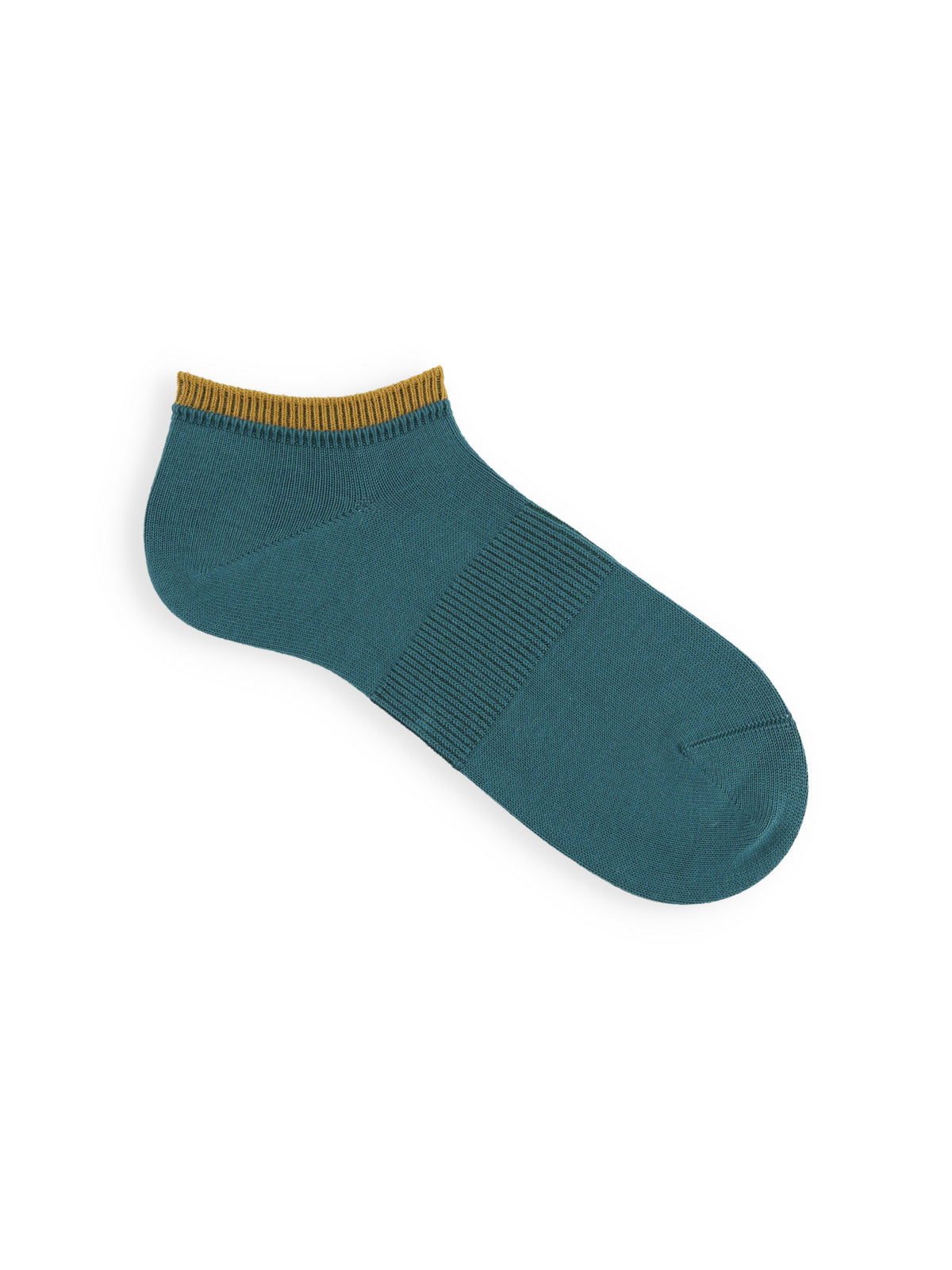 【Tabio MEN】定番/サポート入り2枚重ねスニーカー丈ソックス(25.0～27.0cm) - アオミドリ