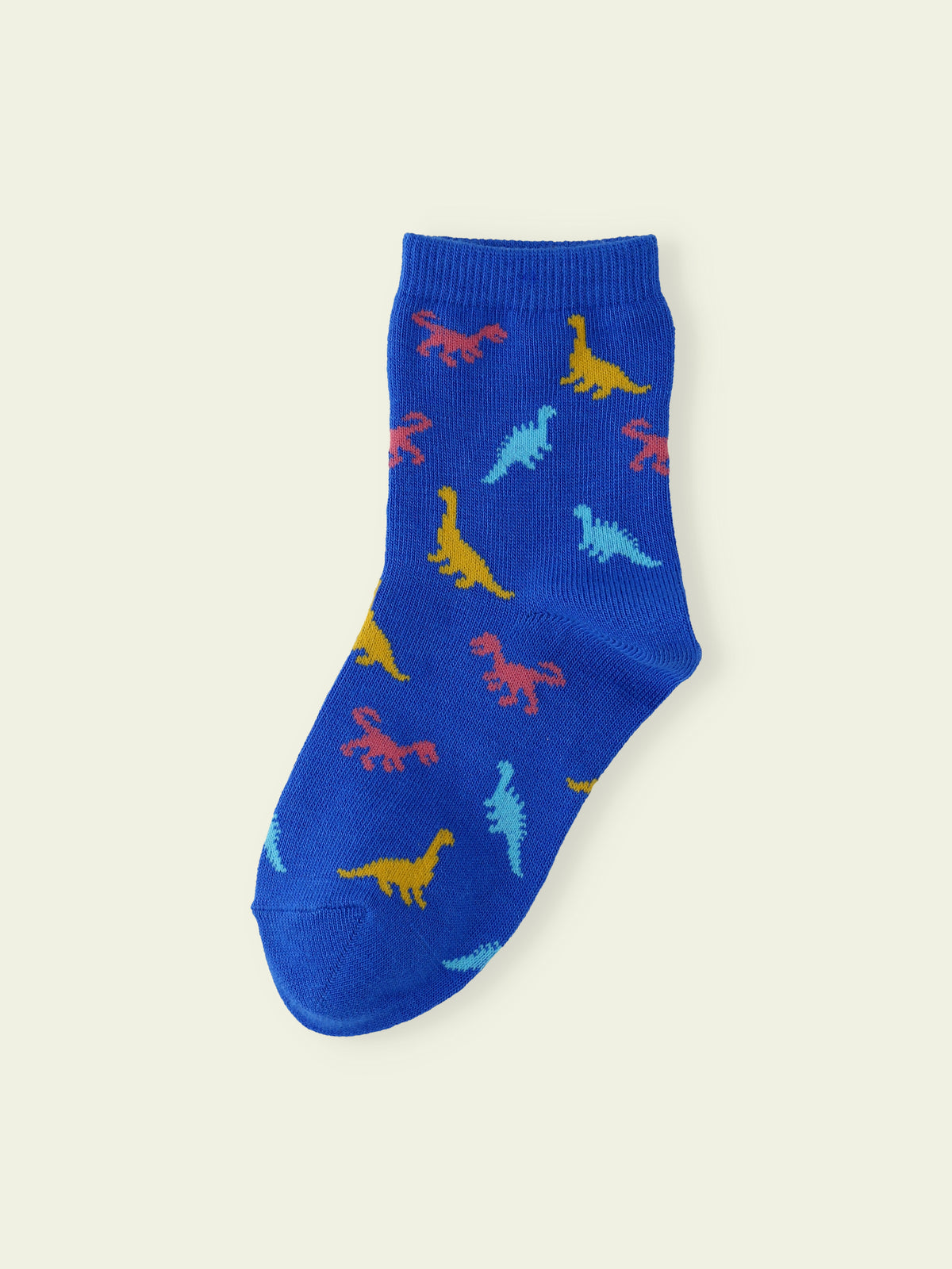 【3足1,485円】キッズ 恐竜柄ショートソックス / 13-15cm - ブルー
