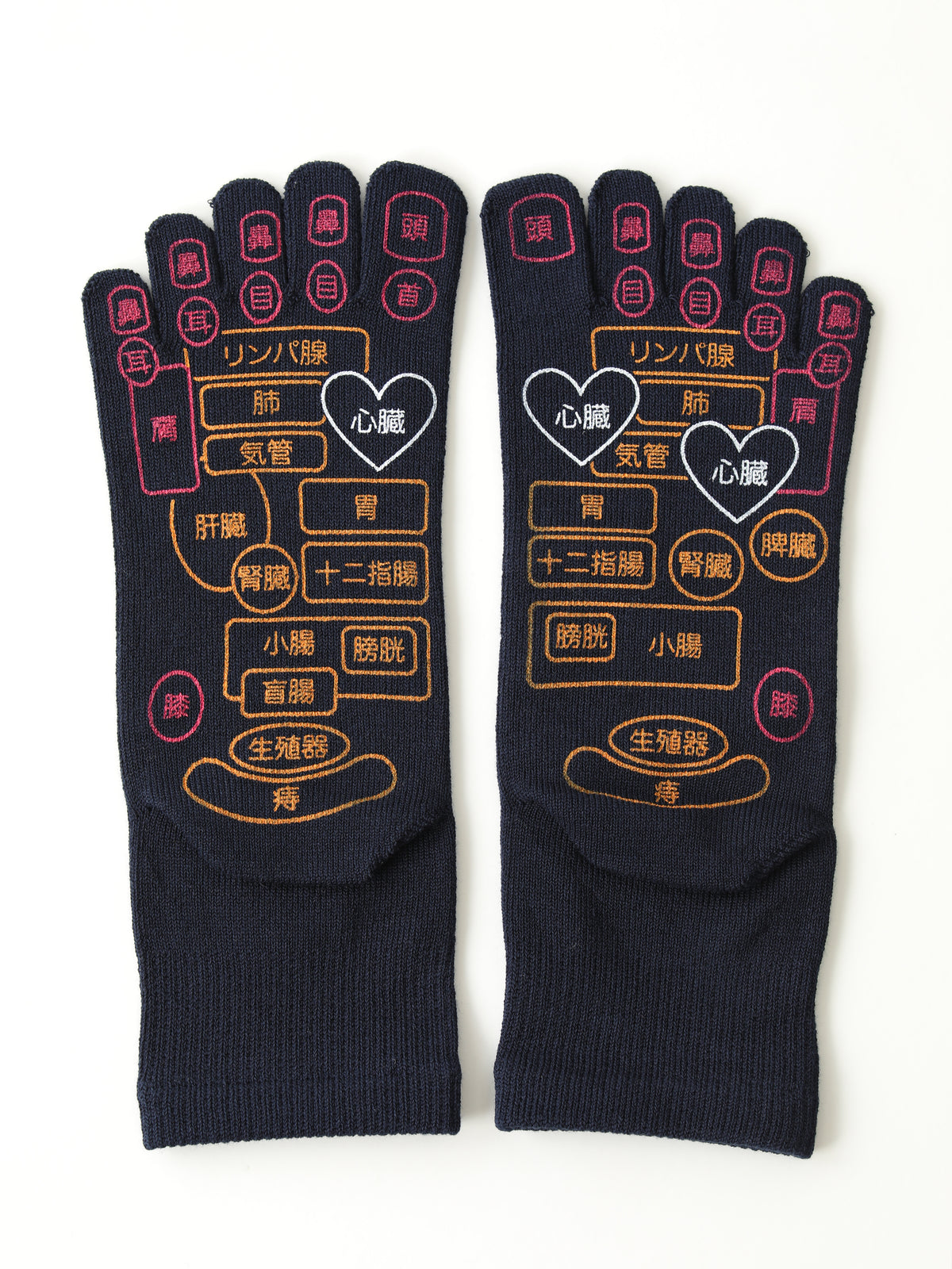 【メンズギフト】ツボ押し五本指ショートソックスセット(※ギフトBOX付き)