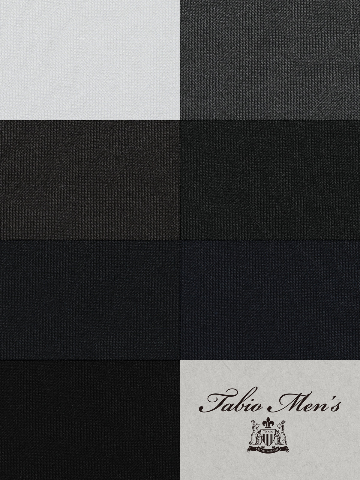 【Tabio MEN】連続シルケットベタロングホーズ(23.0～25.0cm)