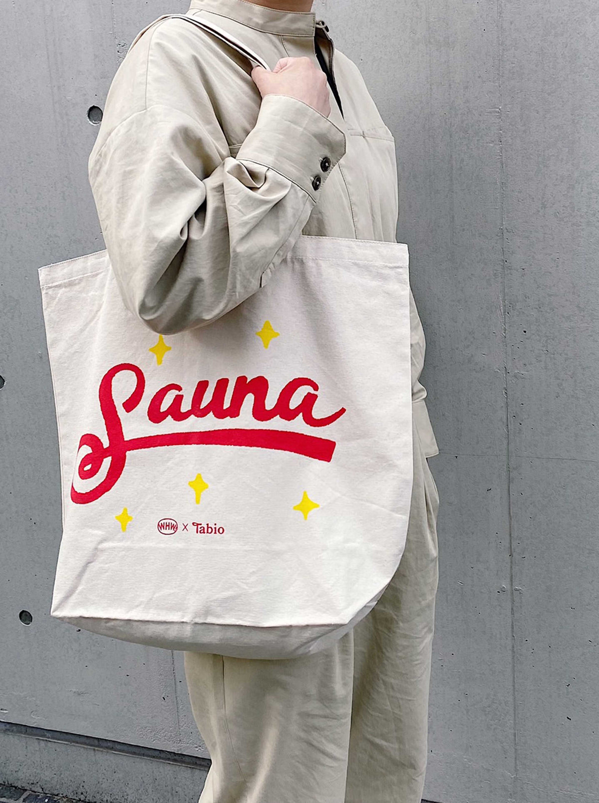 【WHW! ×Tabio】Saunaコットンバッグ