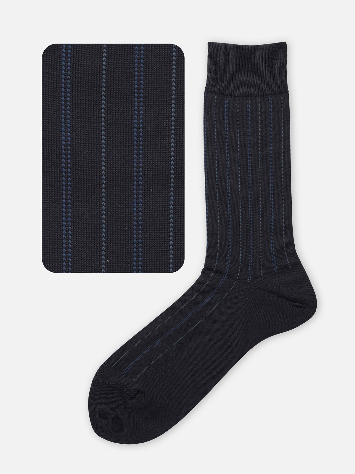 【Tabio MEN】【定番】チョークストライプ柄ソックス(27.0～29.0cm)