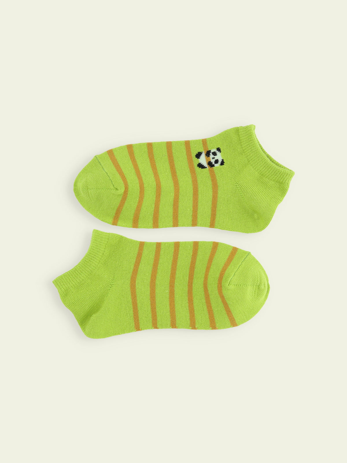 【3足1,485円】キッズ アニマルボーダースニーカー丈ソックス / 13-15cm