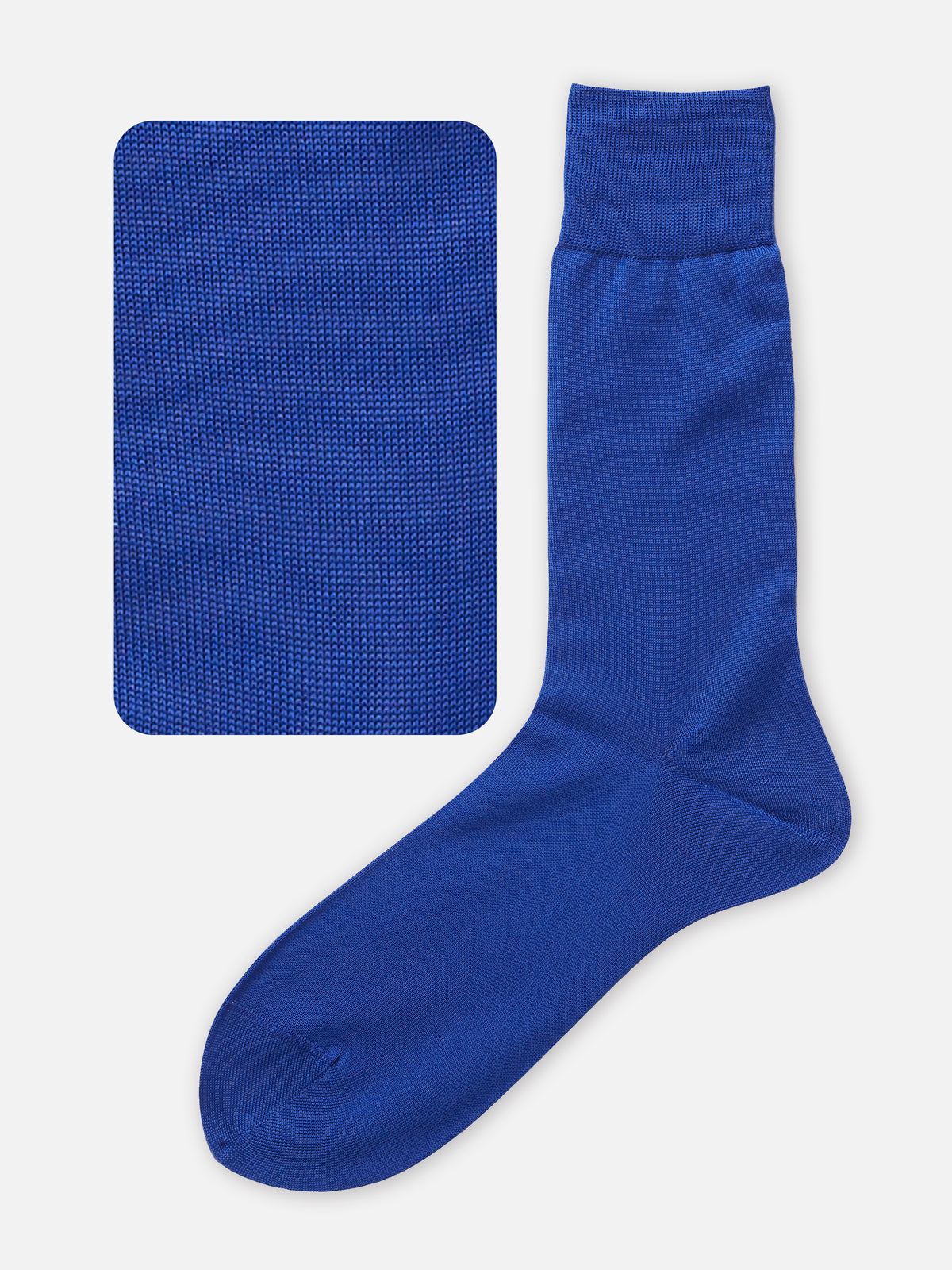 【Tabio MEN】綿100％ベタソックス (27.0〜27.0cm) - ブルー