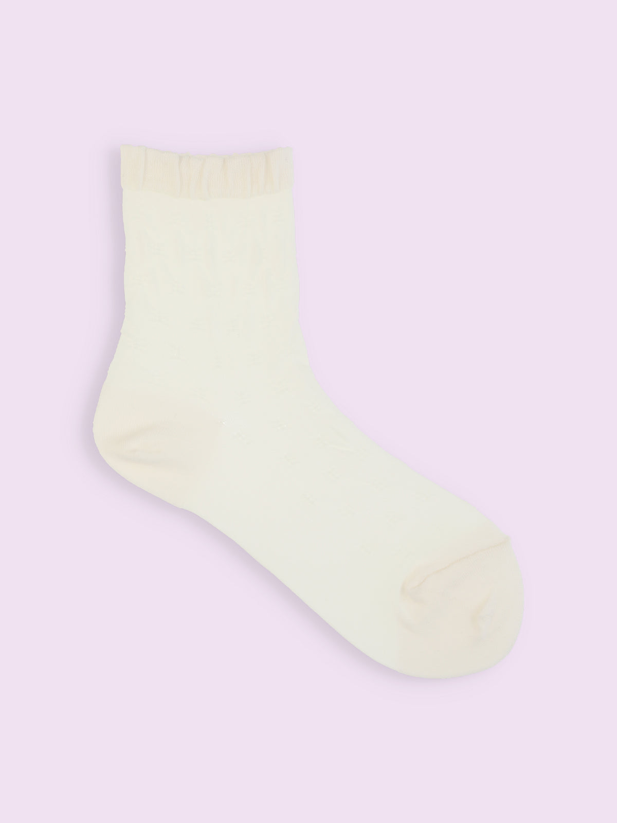 【3足1,485円】くしゅくしゅシースルーショートソックス