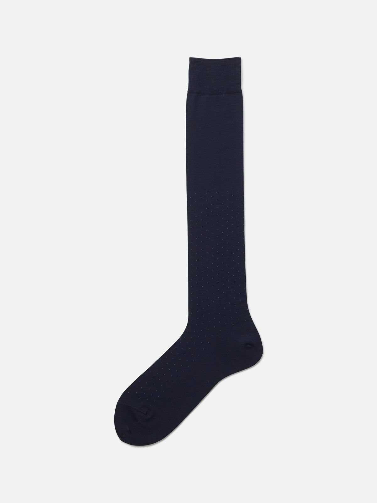 【Tabio MEN】定番/ピンドット柄ビジネスハイソックス(27.0～29.0cm) - コン