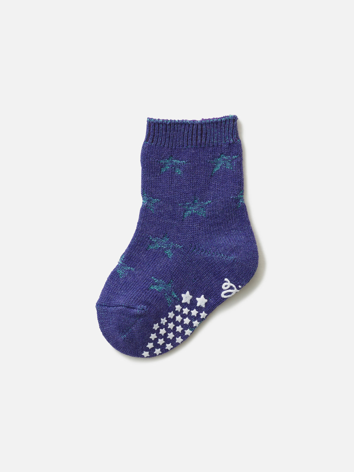 【ベビー】星柄リンクスソックス 滑止め付き / 9-11cm